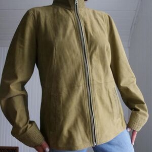 Modern Overland fully reversible olive green jacket